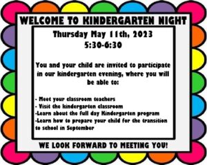 Kindergarten Night