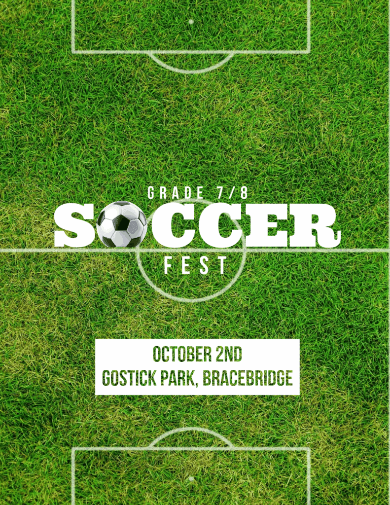 Grade 7/8 Soccerfest
October 2nd, 2025
Gostick Park, Bracebridge
