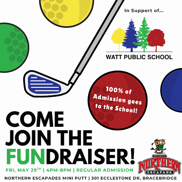 In support of Watt PS
100% of admission goes to the school
Friday May 29 4-8PM